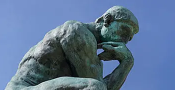 Bronze sculpture of The Thinker